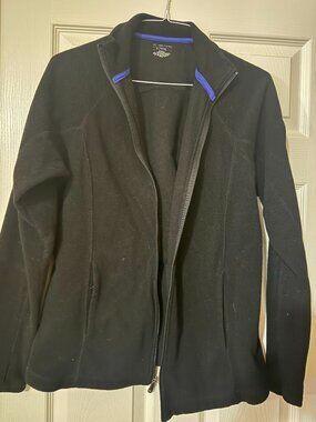Tek Gear Women’s Black Full-Zip Fleece Jacket Size XL  SKU023